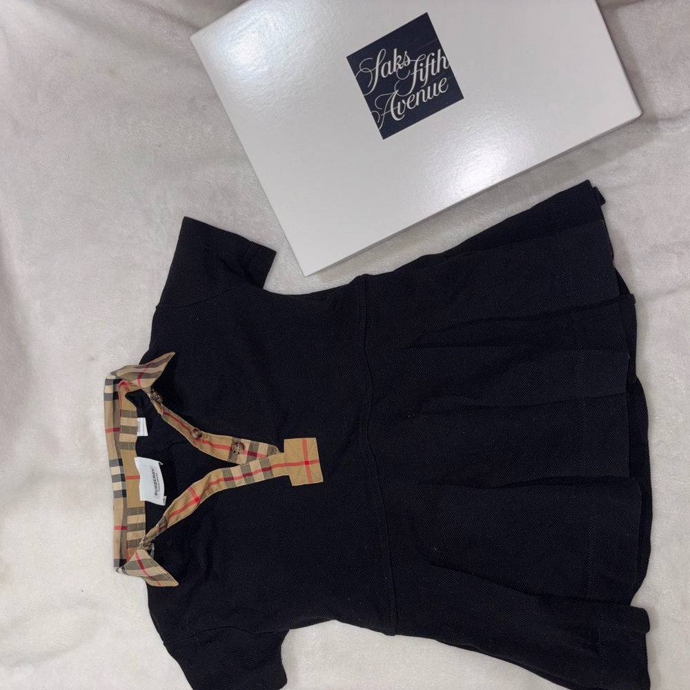 Burberry Baby Girl's Black Polo Dress Size 12M